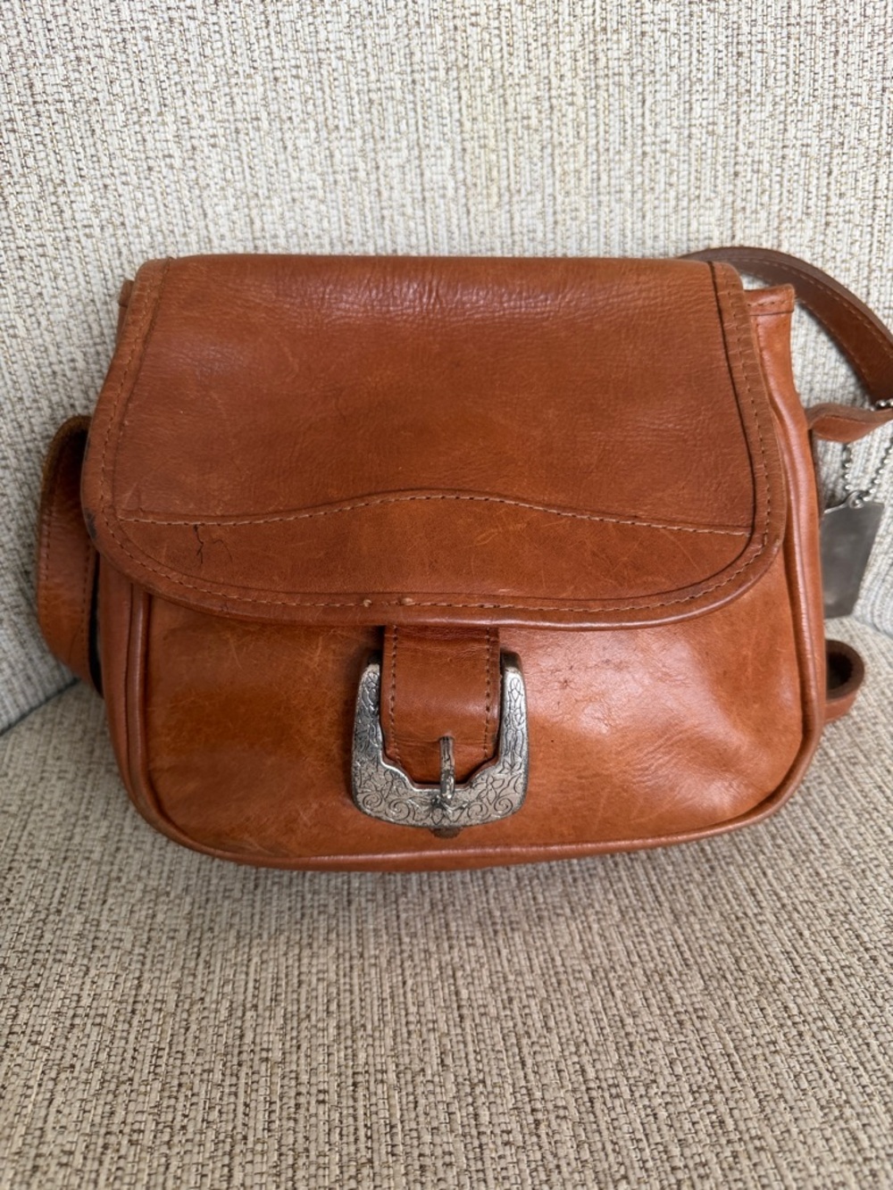 Vintage Navasota Western-style leather bag